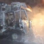 Park halindeki TIR alev alev yandı 12