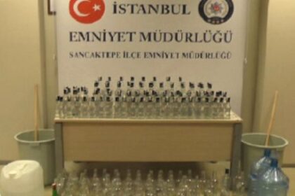 Kaçak içki satıcılarına suç üstü baskın! 25