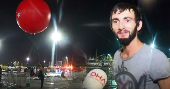 Dev balonu almak için saatlerce bekledi 11