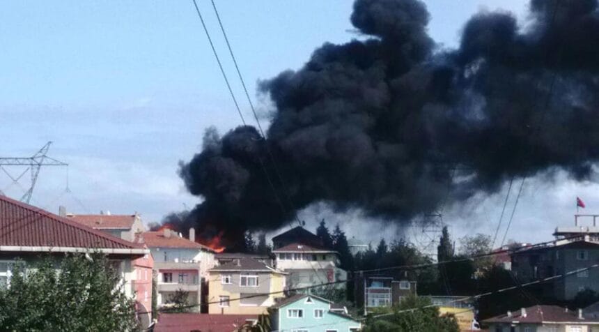 Kuşlar konmasın diye dökülen zift yangına sebep oldu 11