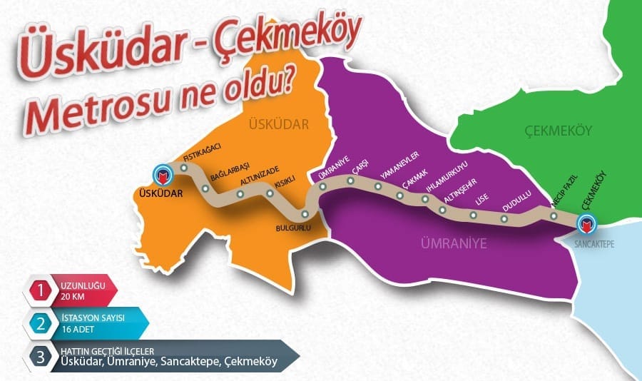 Üsküdar - Çekmeköy metrosuna ne oldu? 20 Üsküdar - Çekmeköy metrosuna ne oldu? 7