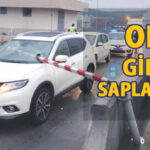 Korku filmi gibi: Bariyer araca saplandı! 12