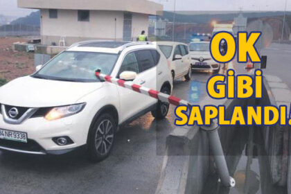 Korku filmi gibi: Bariyer araca saplandı! 30