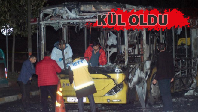İçinde yolcu olan otobüse molotoflu saldırı! 11 İçinde yolcu olan otobüse molotoflu saldırı! 11