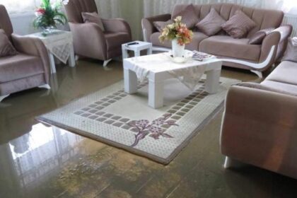 Şiddetli yağmur sonrası 10 evi su bastı! 23