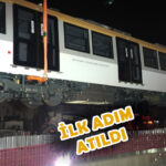 Metro hattının test vagonları raylara indirildi 13