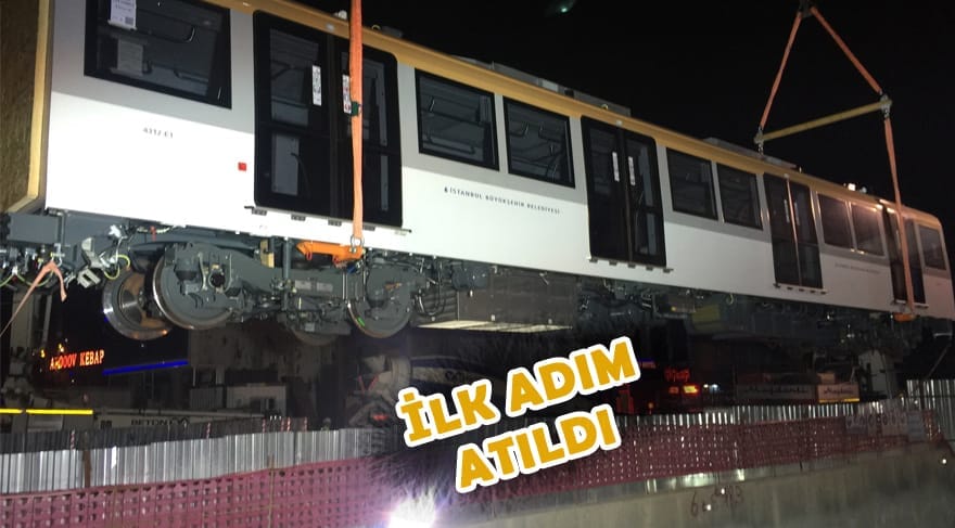 Metro hattının test vagonları raylara indirildi 20 Metro hattının test vagonları raylara indirildi 7