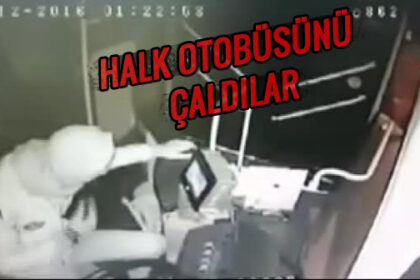 Bu da oldu! Halk otobüsünü çaldılar! 32