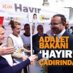 Adalet bakanı ‘hayır’ çadırını ziyaret etti 13