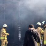 Konfeksiyon atölyesi alev alev yandı 13