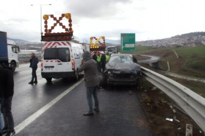 Kuzey Marmara Otoyolu’nda ardı ardına kaza: 1 ağır yaralı 44