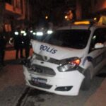 Suçlu kovalarken kaza yaptılar 12