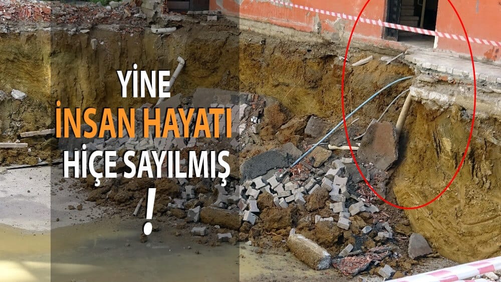 Çökme riski nedeniyle 4 katlı bina boşaltıldı! 20 Çökme riski nedeniyle 4 katlı bina boşaltıldı! 7