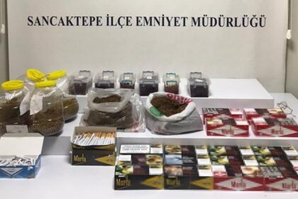 Sancaktepe'de kaçak tütün baskını 23