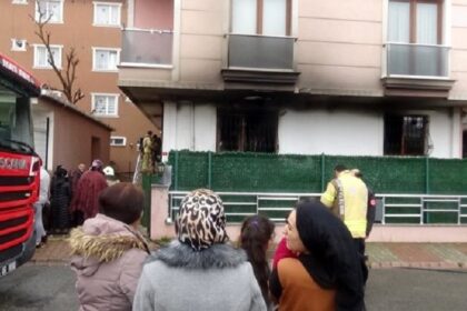 Patlayan batarya daireyi küle çevirdi 21