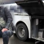 Seyir halindeki otobüste yangın çıktı 12