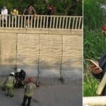 Hırsızlık şüphelisi kaçarken dere yatağına düştü, bacağını kırdı 12