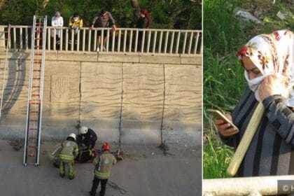Hırsızlık şüphelisi kaçarken dere yatağına düştü, bacağını kırdı 23