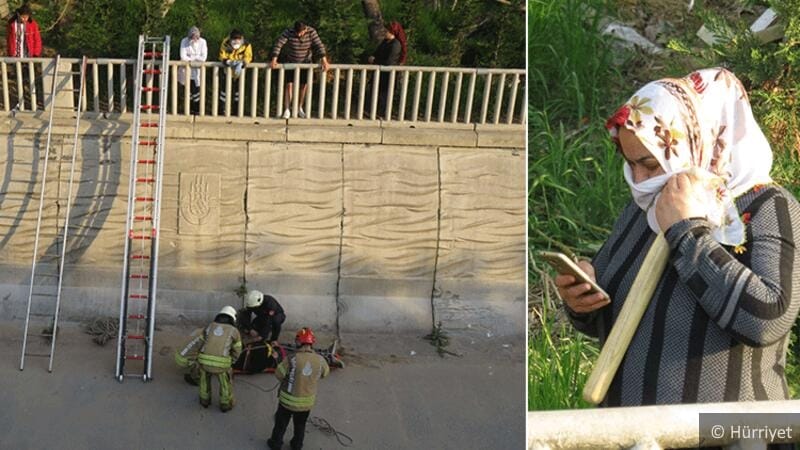 Hırsızlık şüphelisi kaçarken dere yatağına düştü, bacağını kırdı 11