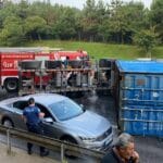 TEM'de kaza: 7 araç birbirine girdi 13