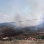 Arazide çıkan yangın helikopter yardımıyla söndürüldü 12