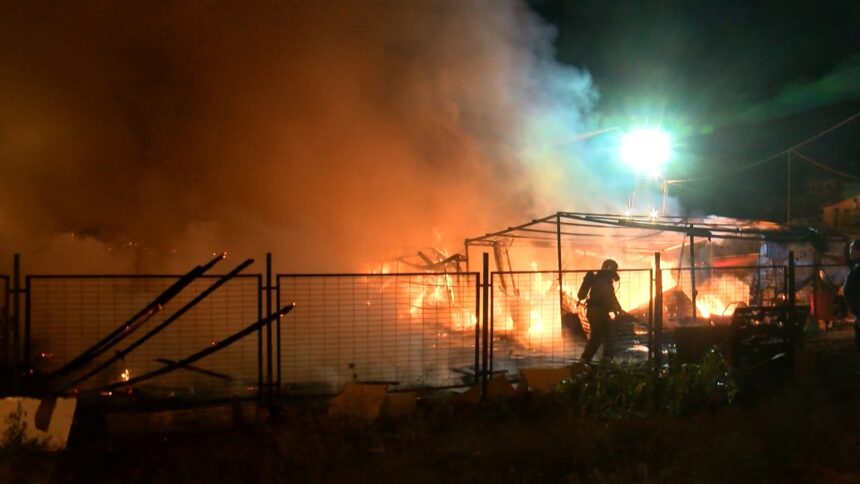 Paşaköy'de ahır ve kümes alanı yandı 11