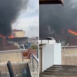 Sarıgazi'de çatı yangını: İki itfaiye eri yaralandı 12