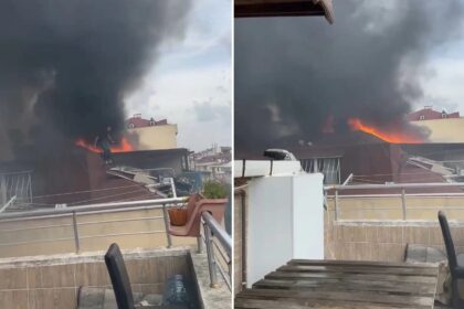 Sarıgazi'de çatı yangını: İki itfaiye eri yaralandı 34