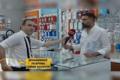 Müşteri kılığındaki hırsız telefonu kapıp kaçtı 40