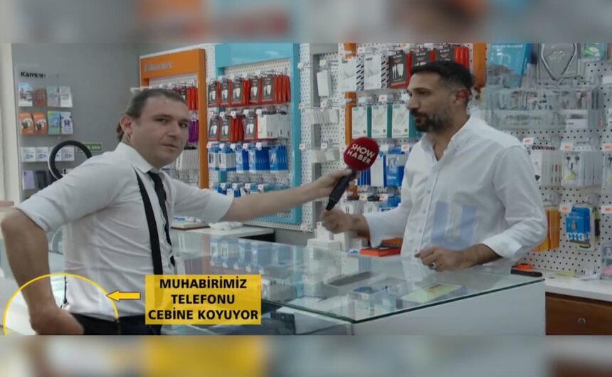 Müşteri kılığındaki hırsız telefonu kapıp kaçtı 11