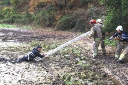 Balık tutma macerası bataklıkta bitti 36