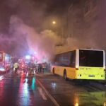 Seyir halindeki İETT otobüsünde yangın 12