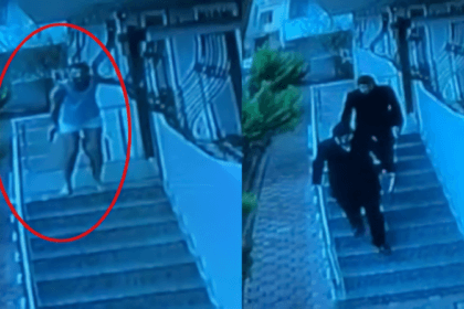 Yarı çıplak haciz memurlarını kovaladı 22