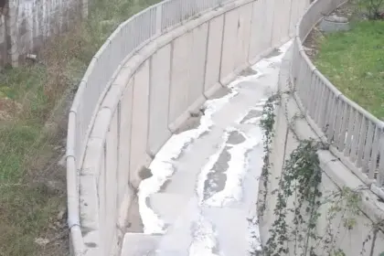 10 ton kimyasal madde dereye aktı 21