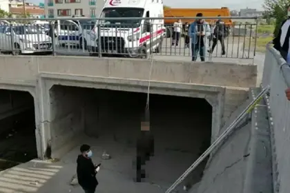 Köprü korkuluklarında asılı halde bulundu! 21
