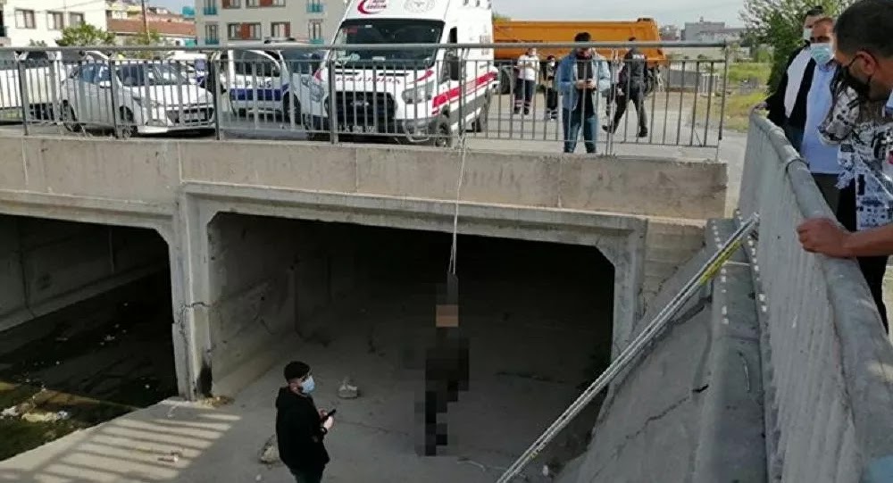 Köprü korkuluklarında asılı halde bulundu! 9
