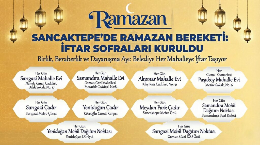 Sancaktepe'de Ramazan etkinlikleri ve iftar çadırları 12 Sancaktepe'de Ramazan etkinlikleri ve iftar çadırları 12